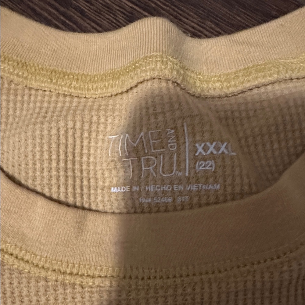 Time and Tru Waffle Shirt - Picture 2 of 2